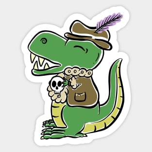 Tyrannosaurus Dinosaur The Actor Cartoon Cut Character Sticker